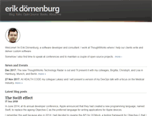Tablet Screenshot of erik.doernenburg.com